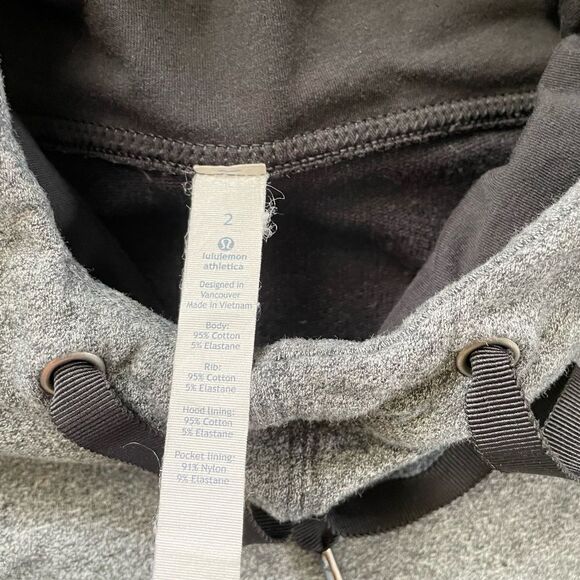 LULULEMON Warm for Winter Hoodie Gray Size 2 - Picture 8 of 9